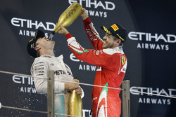 Podium: second place Nico Rosberg, Mercedes AMG F1, third place Sebastian Vettel, Ferrari