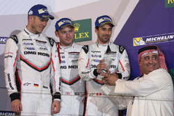 Podium LMP1: third place Neel Jani, Andre Lotterer, Nick Tandy, Porsche Team