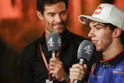 Mark Webber, Channel 4 F1, interroge Pierre Gasly, Toro Rosso