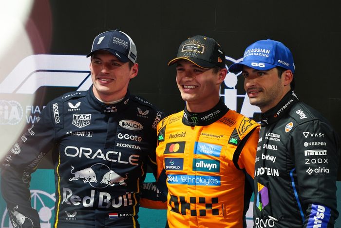 Lando Norris, McLaren, Max Verstappen, Red Bull Racing, Carlos Sainz, Williams