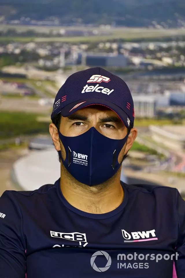 Sergio Pérez, Racing Point en la conferenci de prensa