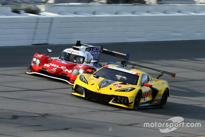 #2 Rick Ware Racing Multimatic/Riley LMP2 Gibson: Mark Kvamme, Cody Ware, James Davison, Jonathan Hoggard  #3 Corvette Racing Corvette C8.R: Antonio Garcia, Jordan Taylor, Nicky Catsburg