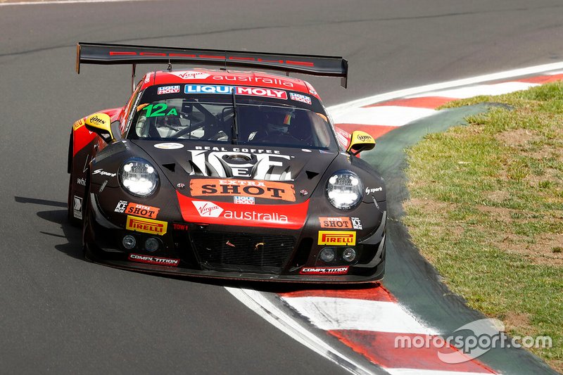 DNF: #12 Competition Motorsports / McElrea Racing Porsche 911 GT3-R: David Calvert-Jones, Kevin Estre, Jaxon Evans