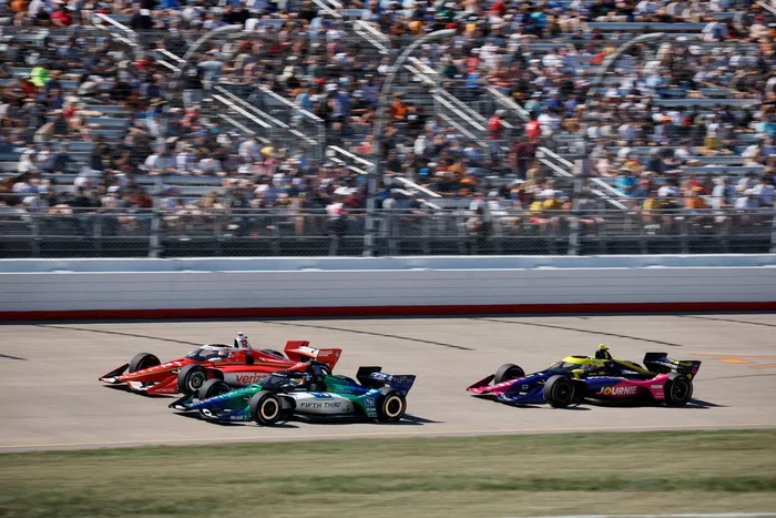 Will Power, Team Penske, Graham Rahal, Rahal Letterman Lanigan Racing, Kyffin Simpson, Chip Ganassi Racing