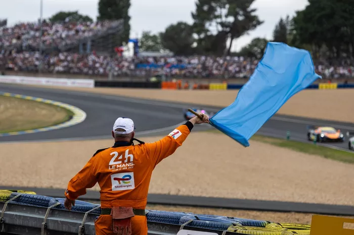  Marshal with the blue flag