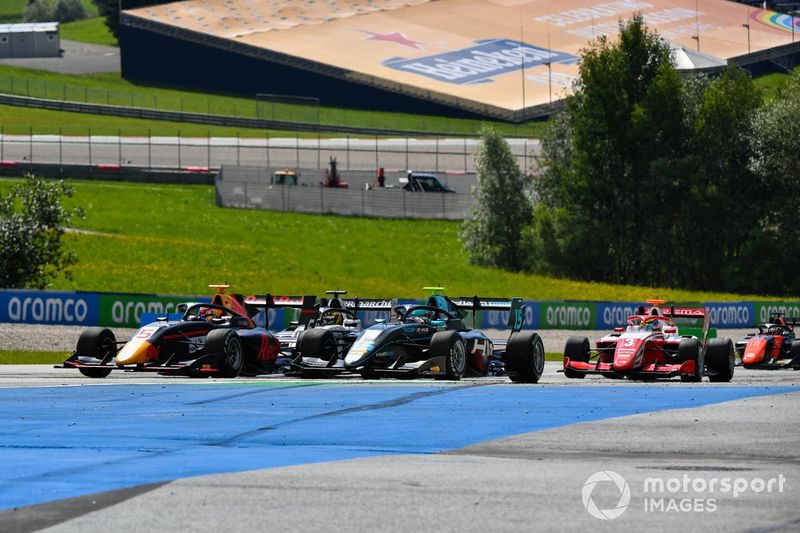 Liam Lawson, HITECH GRAND PRIX, Jake Hughes, HWA Racelab y Logan Sargeant, Prema Racing