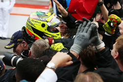 Серхіо Перес, Sahara Force India F1, святкує подіум