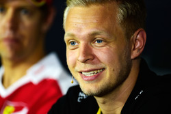Kevin Magnussen, Renault Sport F1 Team in the FIA Press Conference