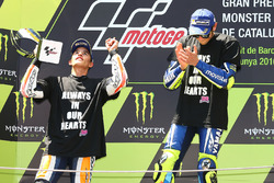 Podium: second place Marc Marquez, Repsol Honda Team, race winner Valentino Rossi, Yamaha Factory Racing
