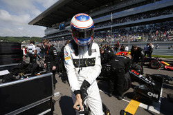 Jenson Button, McLaren sulla griglia di partenza