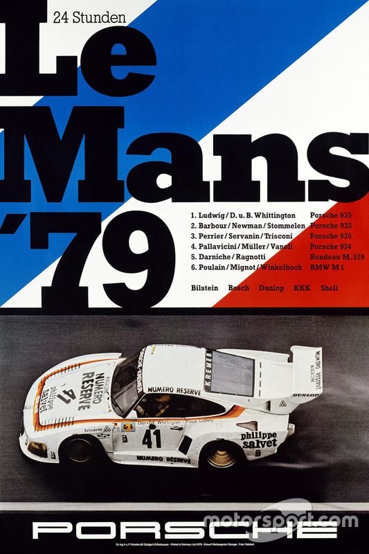 Poster Porsche 24h de Le Mans 1979