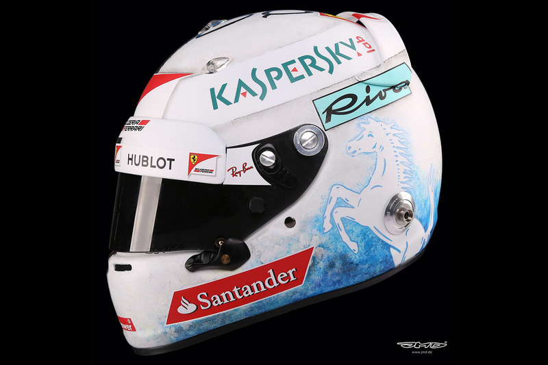 Helmet of Sebastian Vettel, Ferrari