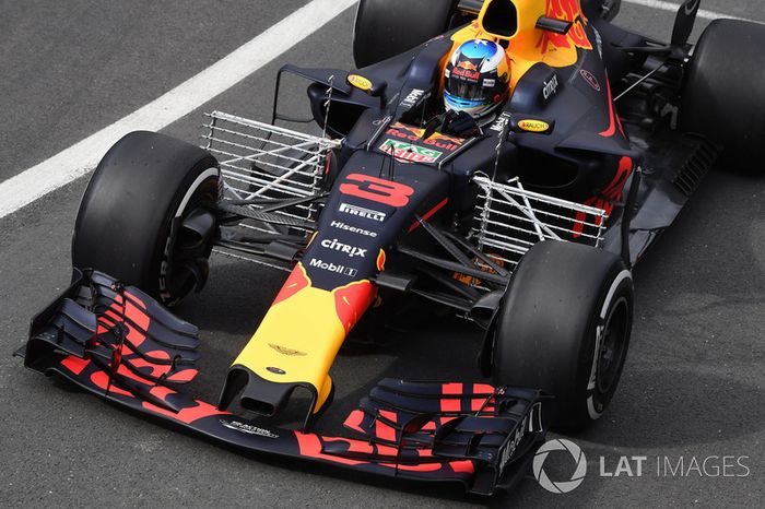 Daniel Ricciardo, Red Bull Racing RB13, sensores de aerodinámica