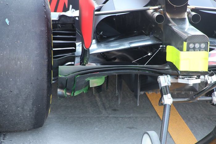 Detalle de la parte trasera del Red Bull Racing RB15