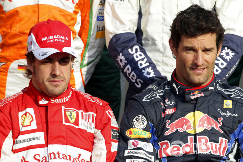 Fernando Alonso, Ferrari F10, Mark Webber, Red Bull Racing RB6