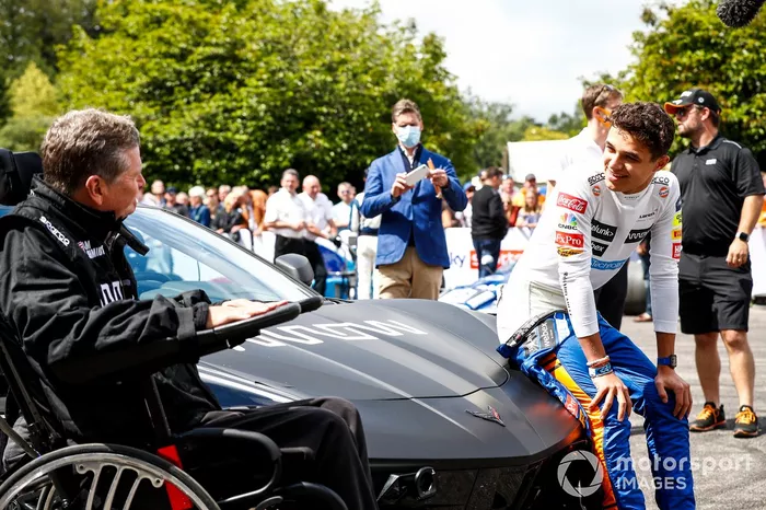 Sam Schmidt y Lando Norris