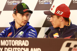 Jorge Lorenzo, Yamaha Factory Racing; Marc Marquez, Repsol Honda Team