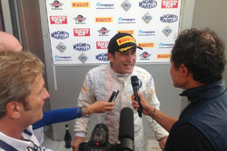 Alex Zanardi, BMW Team Italia, con i giornalisti
