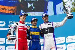 Podio: Ganador de la carrera Nicolas Prost, Renault e.Dams; segundo lugar Bruno Senna, Mahindra Raci