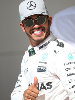 Poelsitter Lewis Hamilton, Mercedes AMG F1