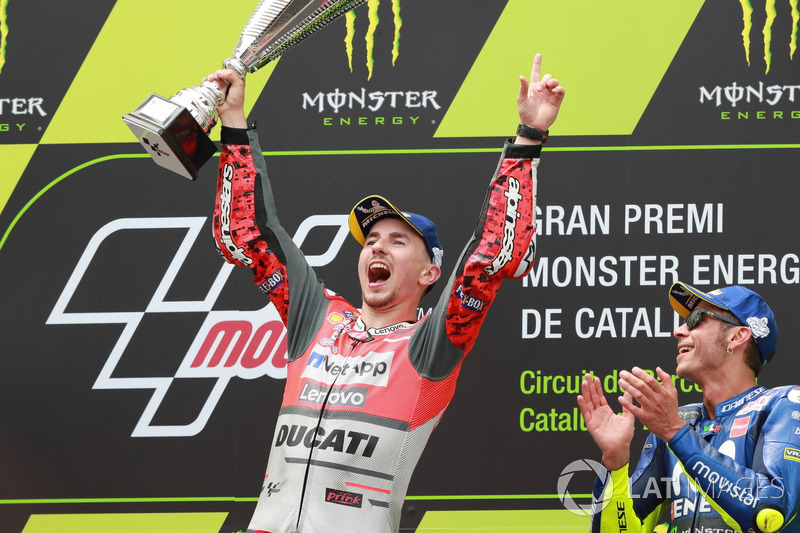 Подіум: переможець гонки Хорхе Лоренсо, Ducati Team