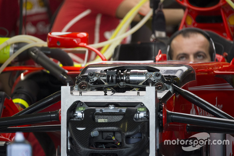Ferrari SF70H front suspension detail