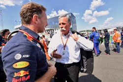 Christian Horner, Red Bull Racing Takım Patronu ve Chase Carey, CEO, Formula One Group