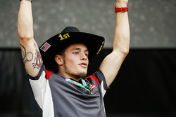 Santino Ferrucci, Haas F1 Team, on stage