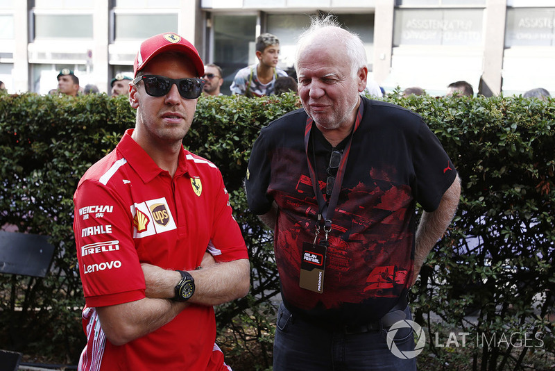 Sebastian Vettel, Ferrari con il padre Norbert Vettel