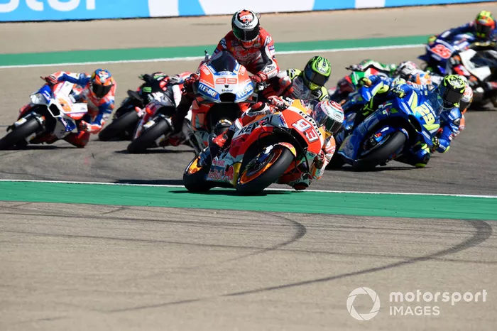 Jorge Lorenzo, Ducati Team se accidenta en la primera curva