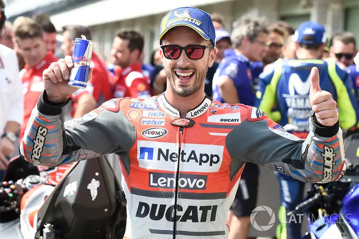 Pole sitter Andrea Dovizioso, Ducati Team