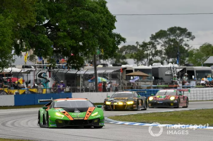 #11 GRT Grasser Racing Team Lamborghini Huracan GT3: Rolf Ineichen, Mirko Bortolotti, Rik Breukers