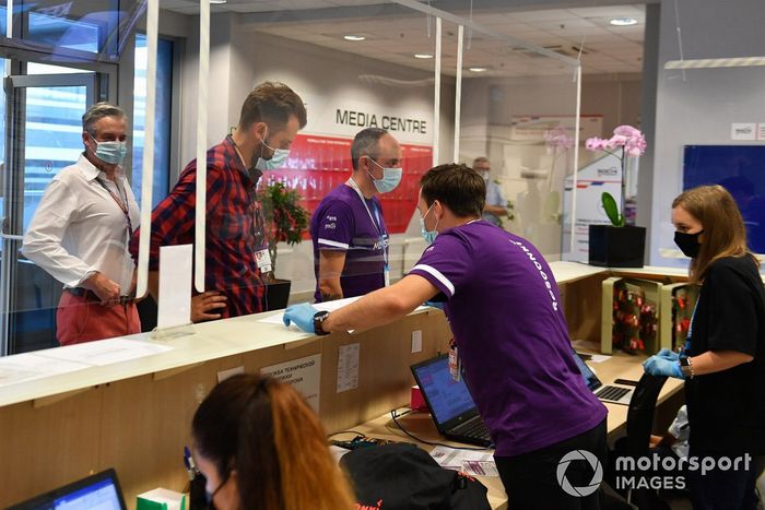Entrada a la sala de prensa de Sochi