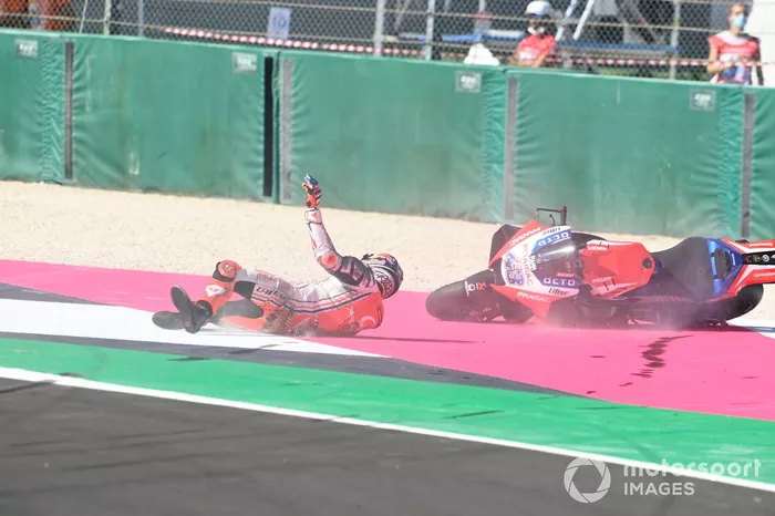 Caída de Jack Miller, Pramac Racing