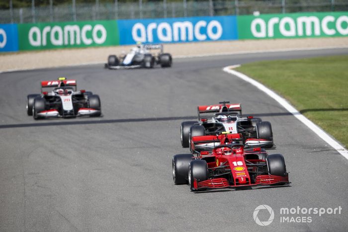 Charles Leclerc, Ferrari SF1000, Romain Grosjean, Haas VF-20, Kevin Magnussen, Haas VF-20, Nicholas Latifi, Williams FW43