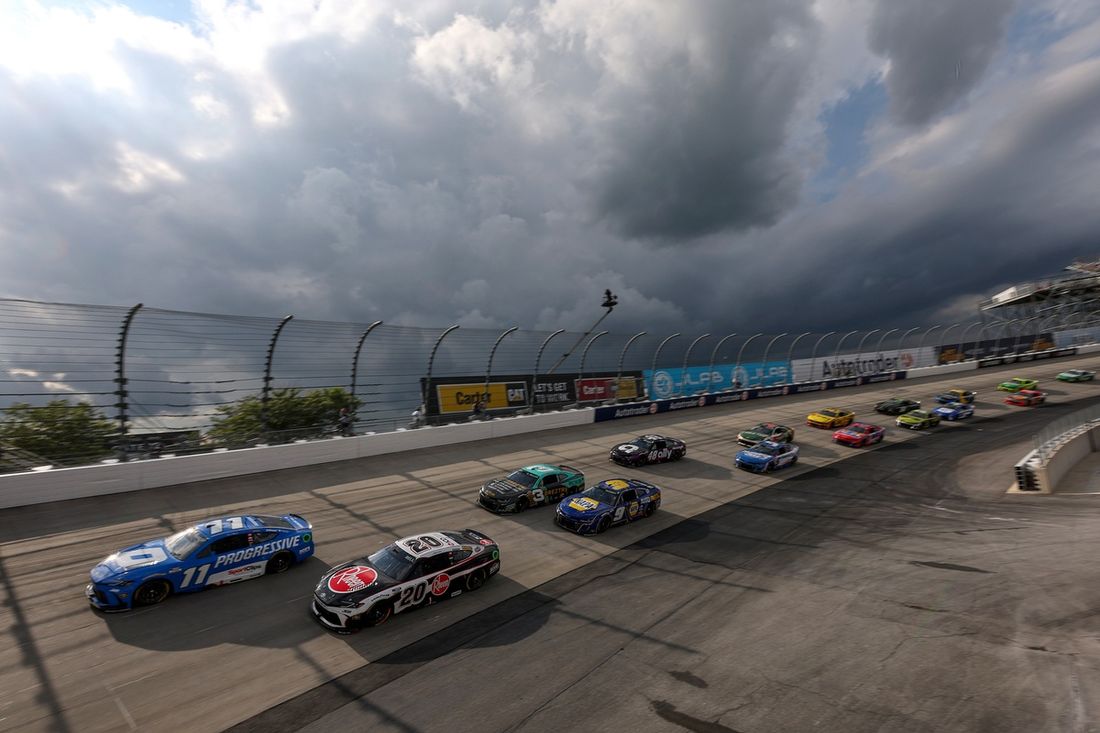 Denny Hamlin, Joe Gibbs Racing Toyota, Christopher Bell, Joe Gibbs Racing Toyota