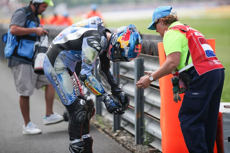 Alex Marquez, Gresini Racing après sa chute