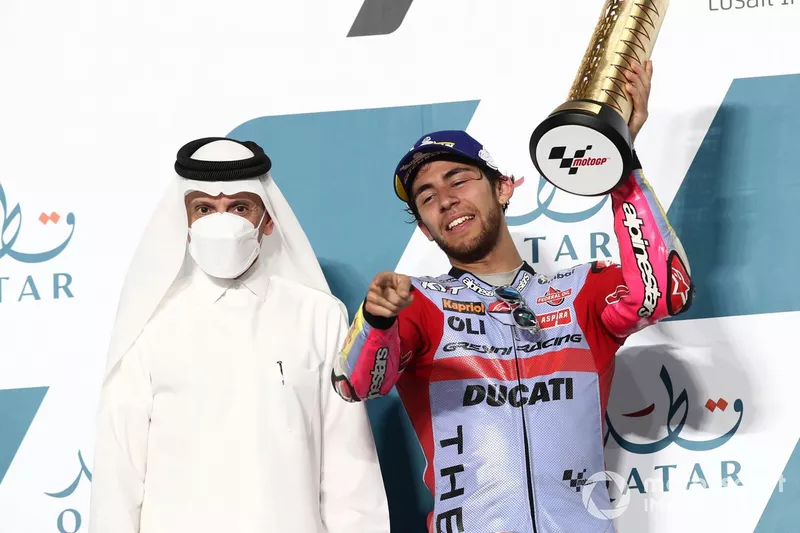 Il vincitore della gara Enea Bastianini, Gresini Racing