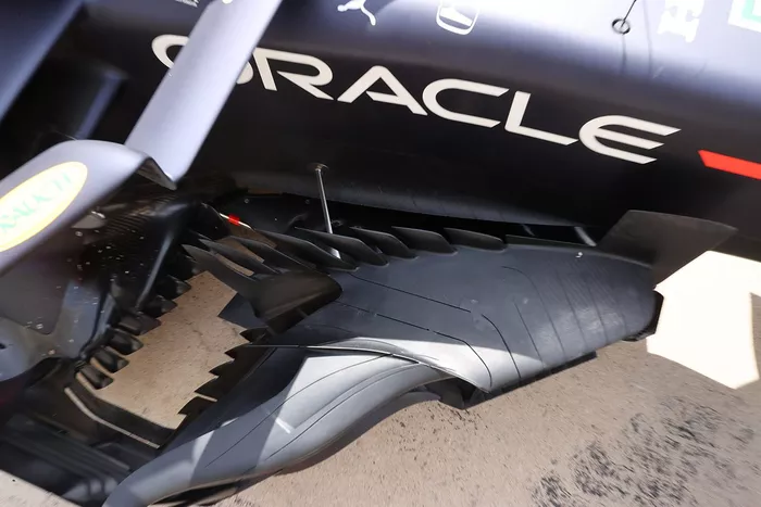 Red Bull Racing RB16B bargeboard detail