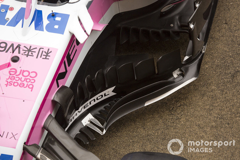 Les déflecteurs de la Racing Point Force India VJM11