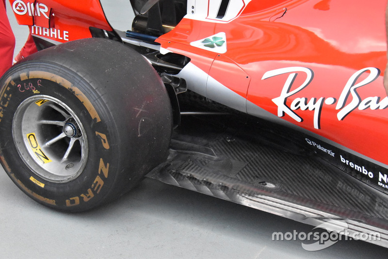 Ferrari SF71H floor detail