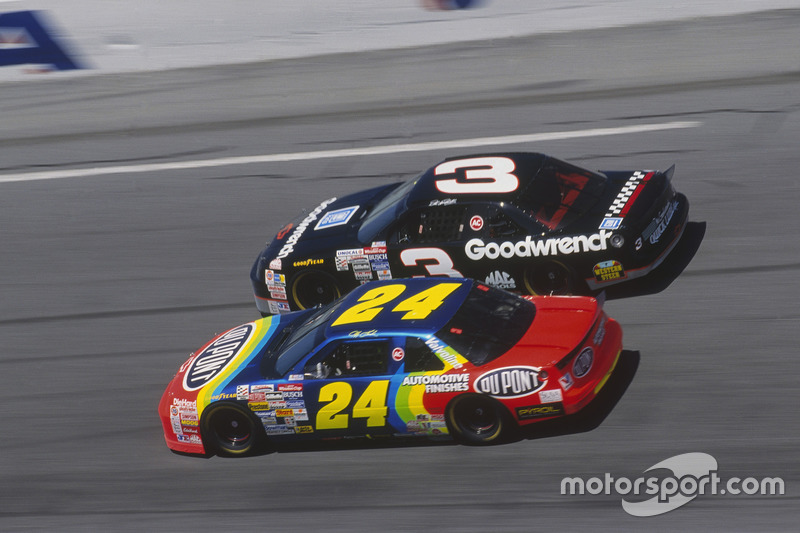 Jeff Gordon and Dale Earnhardt