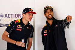Max Verstappen, Red Bull Racing and Daniel Ricciardo, Red Bull Racing