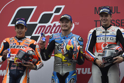 Подіум: переможець гонки Джек Міллер, Marc VDS Racing Honda, друге місце Марк Маркес, Repsol Honda T