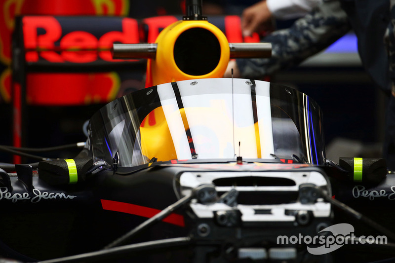 El Red Bull Racing RB12 equipado con el Aeroscreen