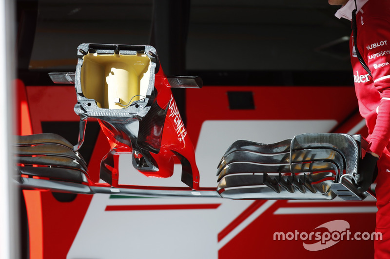 A Ferrari nose cone