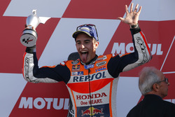 Podium: tweede plaats Marc Marquez, Repsol Honda Team
