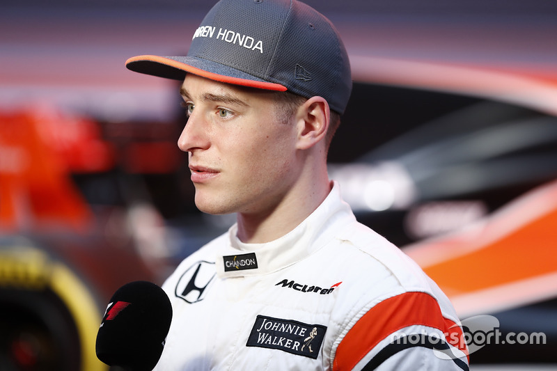 Stoffel Vandoorne, McLaren, mit der Presse