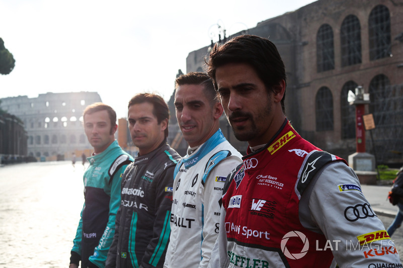 Lucas Di Grassi, Audi Sport ABT Schaeffler, Sebastien Buemi, Renault e.Dams, Nelson Piquet Jr., Jaguar Racing ve Luca Filippi, NIO Formula E Team