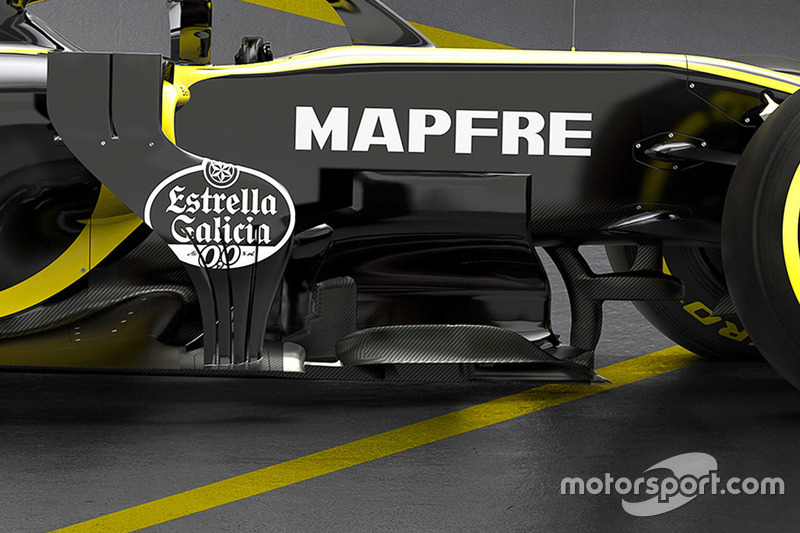 Déflecteurs de la Renault F1 Team RS18